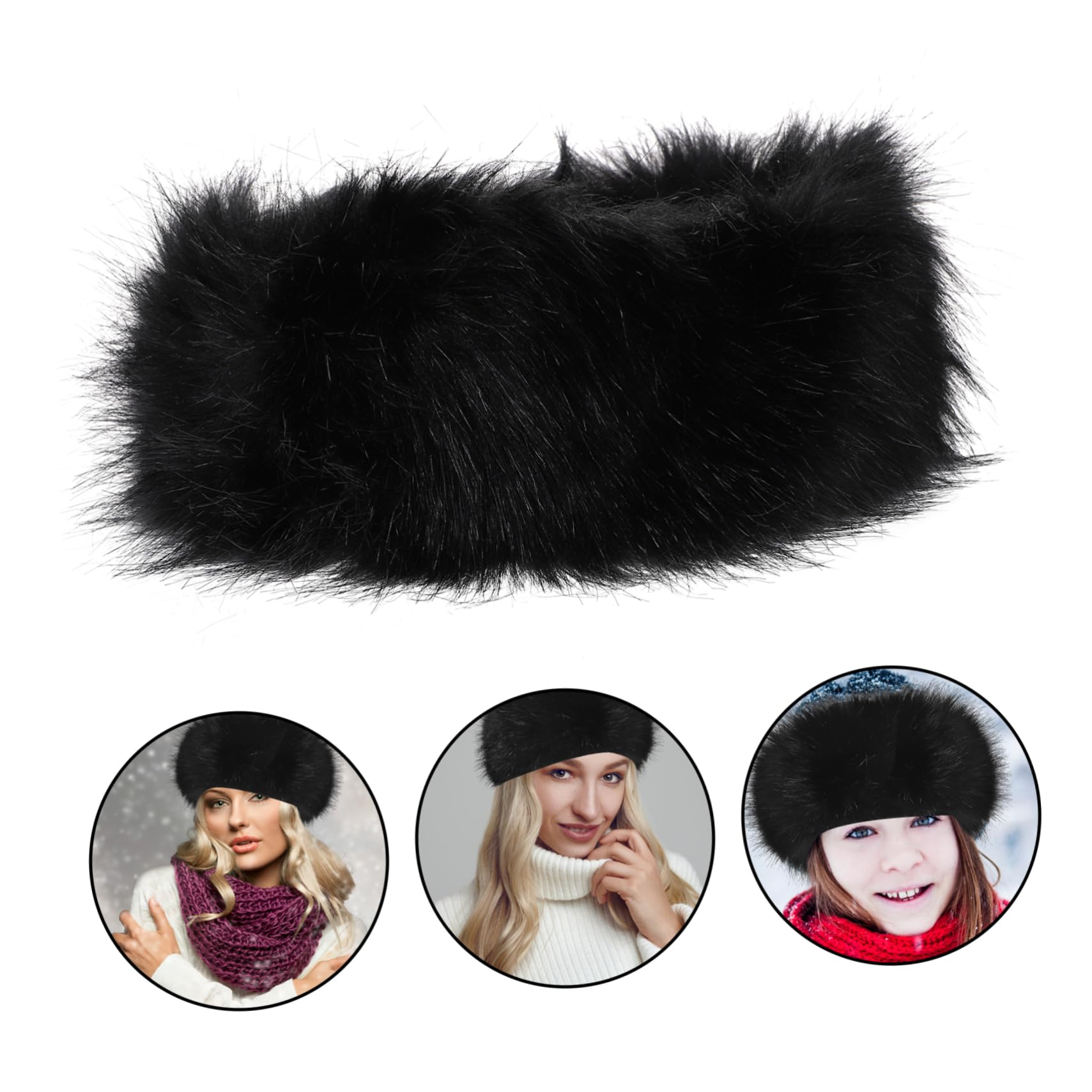 FOMIYES Faux Fur Headband for Women Warm Ear Warmer Stylish and Comfortable Accessory for Cold Weather Great Present for Christmas and Seasons