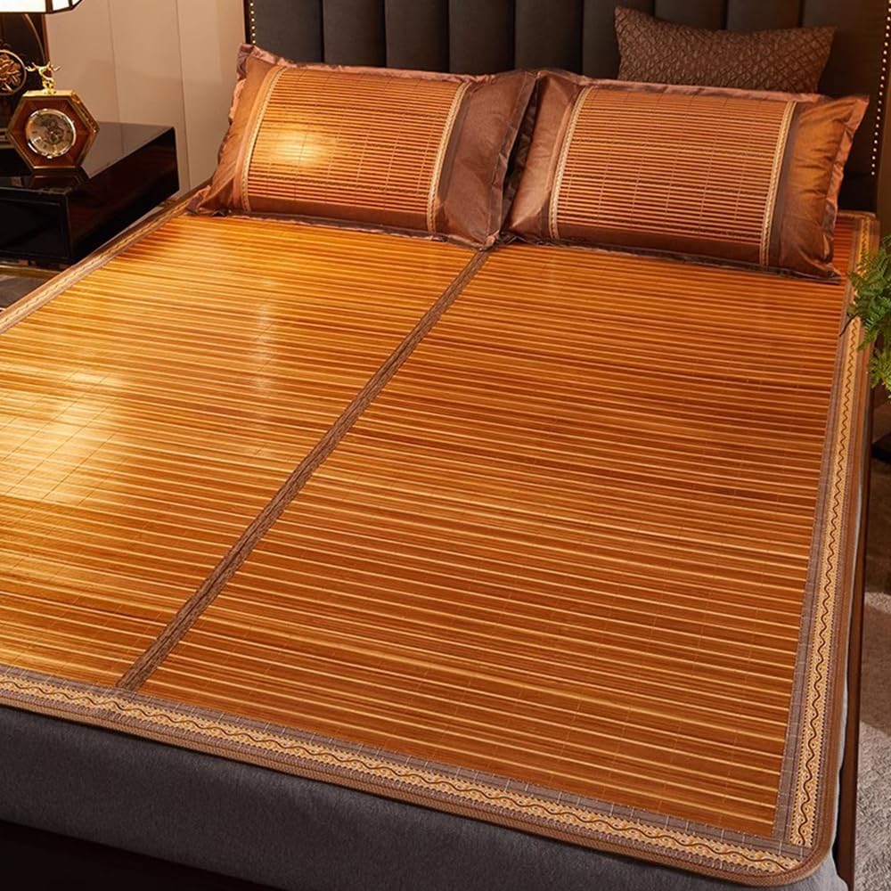 Tapis de climatisation double face en lin 150x195 cm surmatelas frais