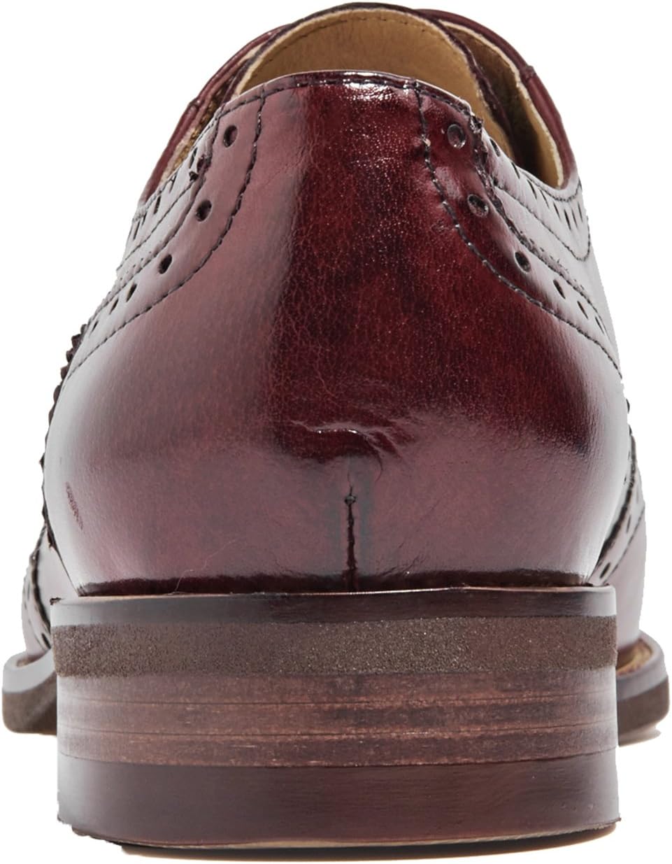 U-lite Women's Perforated Lace-up Wingtip Leather Flat Oxfords Vintage Oxford Shoes Brogues… - Image 2