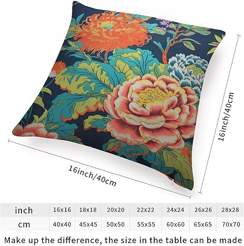 Vista 65 de ArogGeld Chinoiserie - Fundas de cojín asiáticas con diseño de flores blancas y verdes, funda de almohada Chinoiserie Floral con hojas verdes