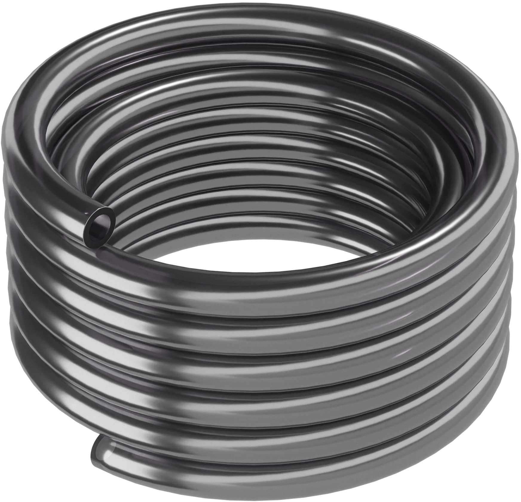 ARKA PVC-Schlauch - 12/16 mm, Grau, 10 m - Robuster Flexschlauch für vielseitige Anwendungen, ideal für Aquarium, Teich und Werkstatt.