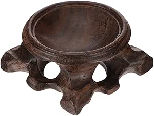 DOITOOL Wooden Sphere Stands for Display Crystal: Crystal Holder Wood Ball Stand Decorative Stone Rock Display Holder for Home Decor Gemstone