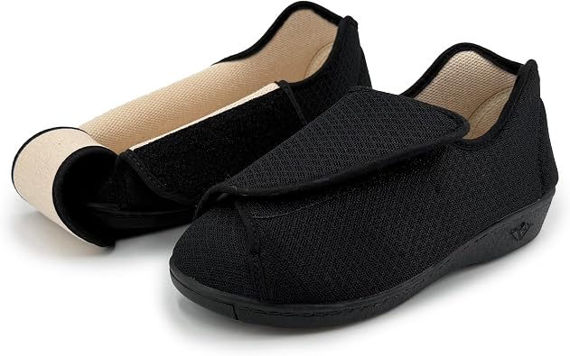 Slippers Women's Orthopaedic Comfort Non-Slip Extra Wide Swollen Feet Diabetic Bandage Shoes Deer Shoes