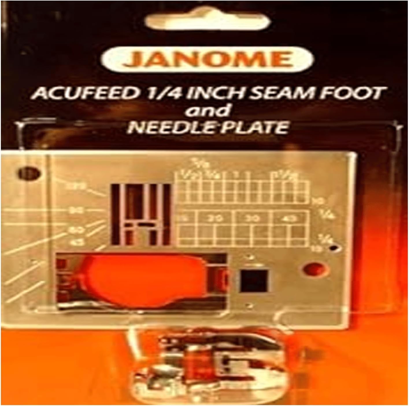 Janome Acufeed 1/4 inch Seam Foot and Needle Plate