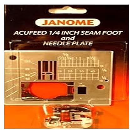 Janome Acufeed 1/4 inch Seam Foot and Needle Plate