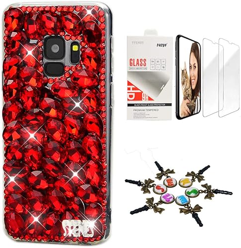 Miniatura 7 de STENES Funda para Galaxy Note 9, elegante, hecha a mano en 3D serie brillante, diseño de diamantes de imitación compatible con Samsung Galaxy Note 9