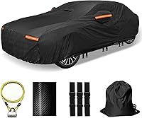 Vista 9 de Funda para coche SUV de 30 capas para automóviles, impermeable para todo tipo de clima, protección UV, resistente a la nieve, resistente al viento