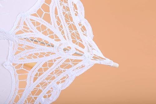 Miniatura 3 de YULUOSHA Paraguas de boda de encaje grande para decoración de fiesta nupcial