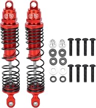 Amortecedor RC Metal Amortecedor, Durável Absorve Vibração RC Amortecedor com 8x Parafuso para Carro RC 1/10(vermelho)