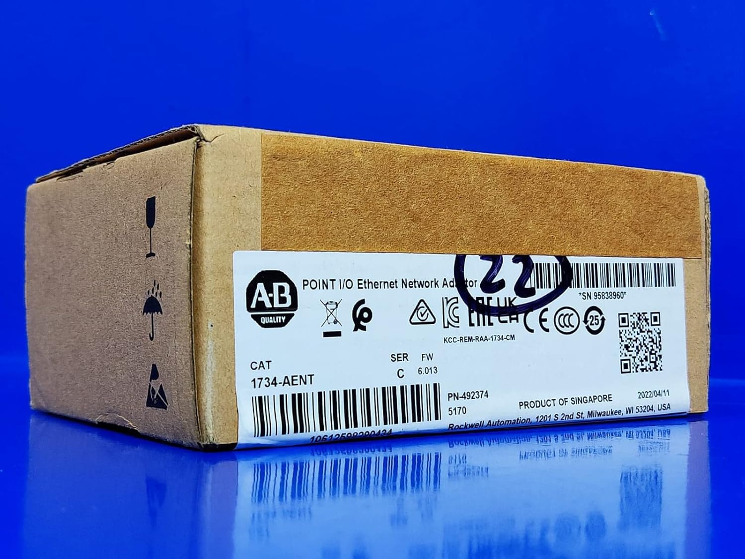 A-B 1734-AENT Module EtherNet/IP TP E/O Media Adapter 1734AENT 1734-1734 PLC Master