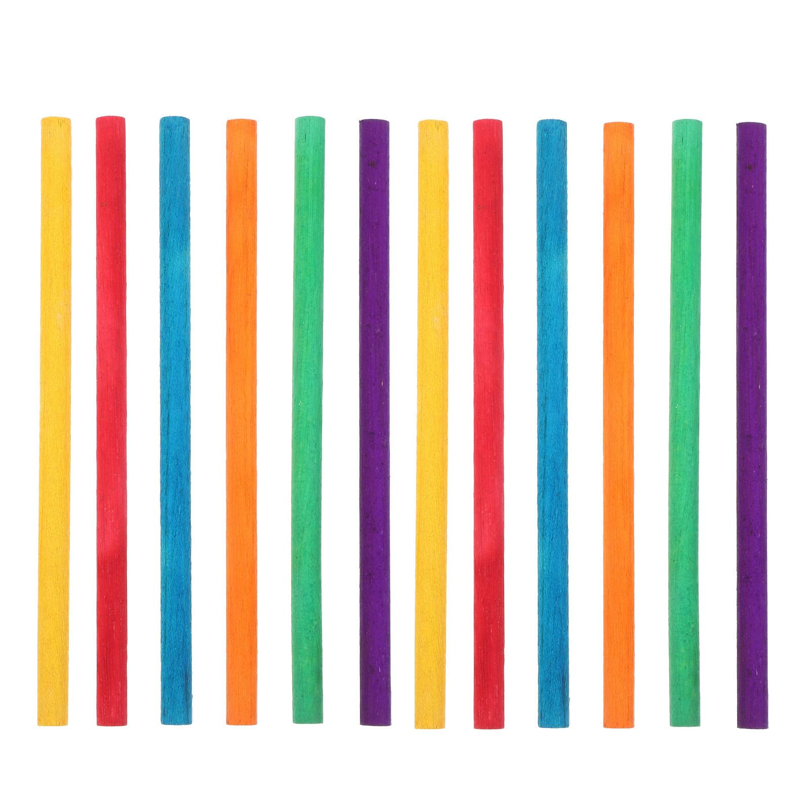 500 Piezas Palitos de Madera para Bricolaje y Helados Caseros, Lisos y Seguros, Ideales para Manualidades y Decoración en Casa