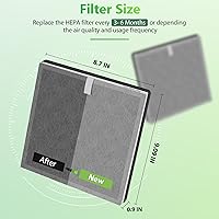 Vista 4 de 4 Pack PEAIRPLG 3-in-1 Replacement Filter Compatible with Pure Enrichment Air Puri-Fier Filter Purezone Air Purifier Replacement Filter Fit for Pure