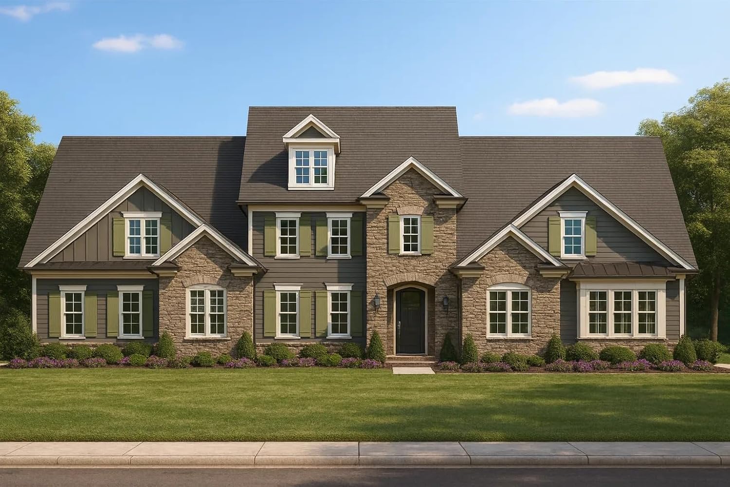 12-2340 TRIPLEX Townhouse Plan - Efficient Multi-Family Triplex House Plan with CAD Designs