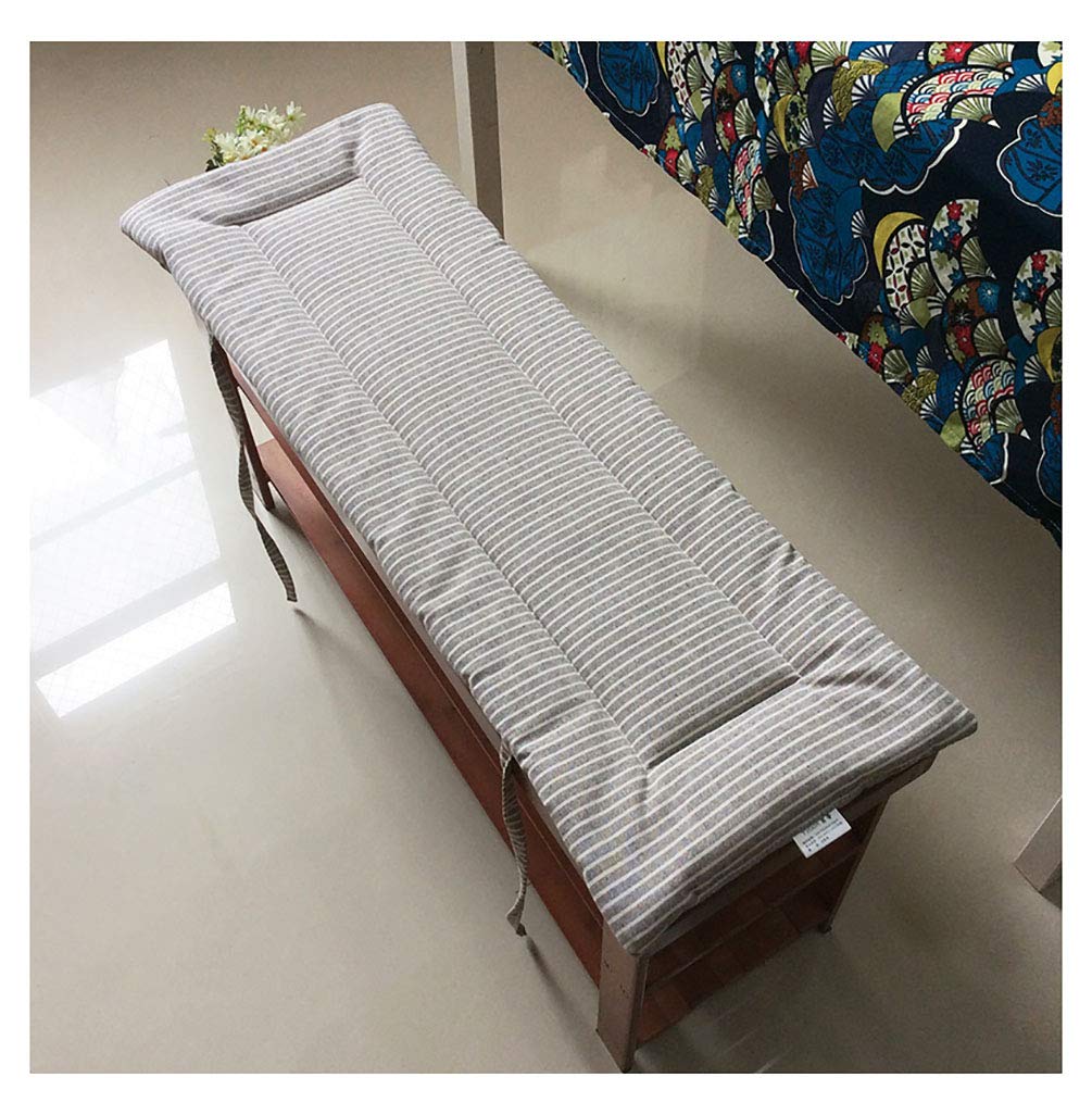 Coussin de banc de jardin rectangulaire haut de gamme rayures C