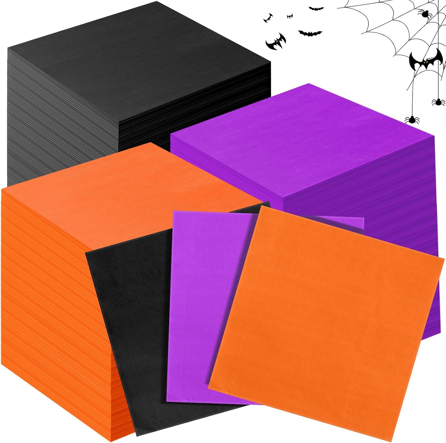 Henoyso 300pcs Halloween Guest Napkins Paper Disposable