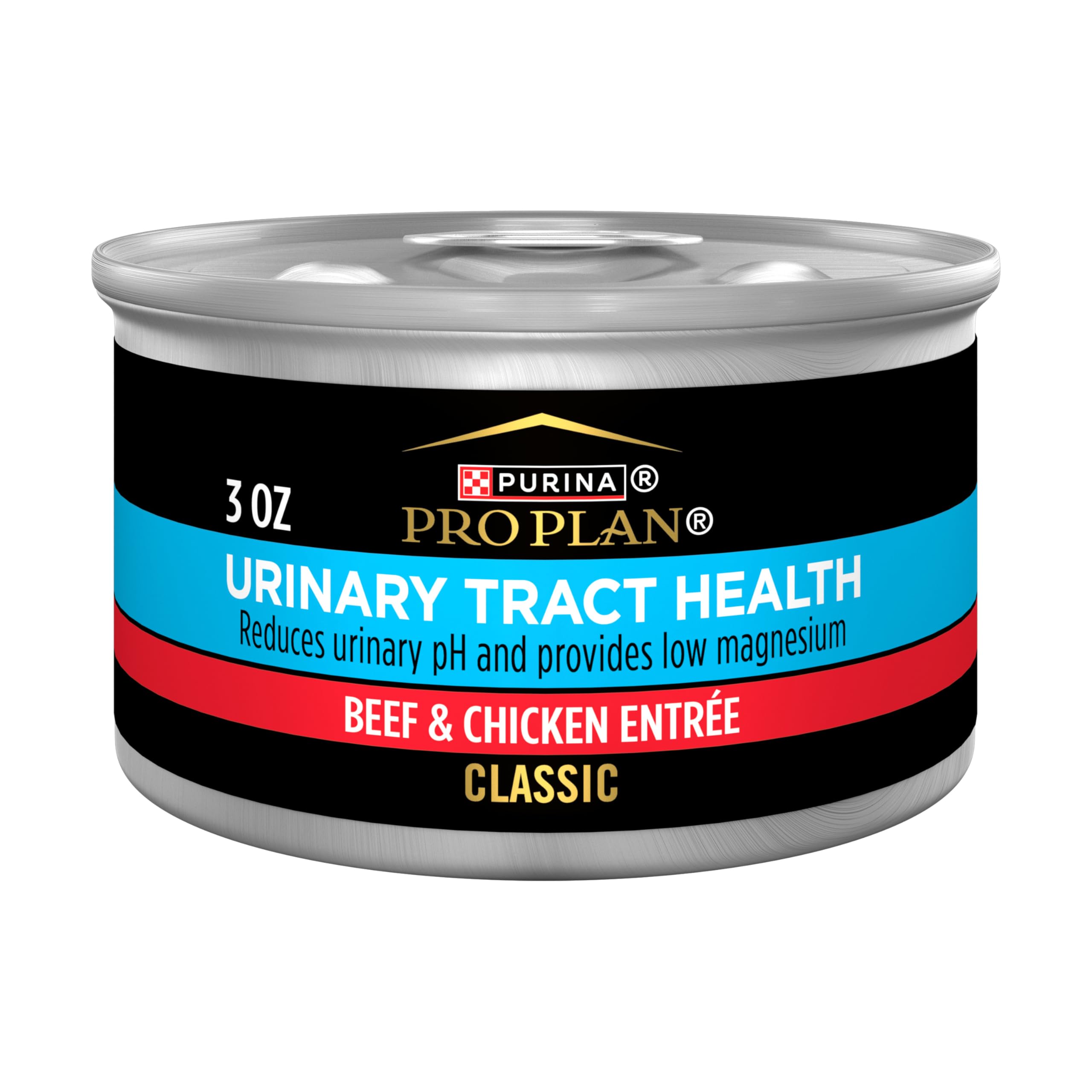 Purina Pro PlanUrinary Tract Health Beef and Chicken Entree Classic Cat Food - (Pack of 24) 3 oz. Pull-Top Cans