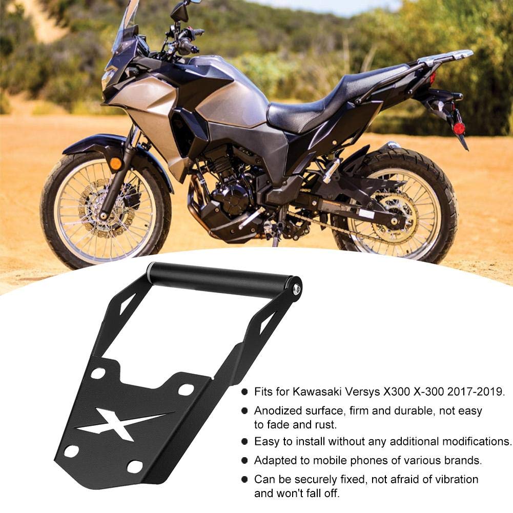 KIMISS Motorcycle Navigation Bracket, Front Bar Phone GPS Stand for Versys X300 2017-2019