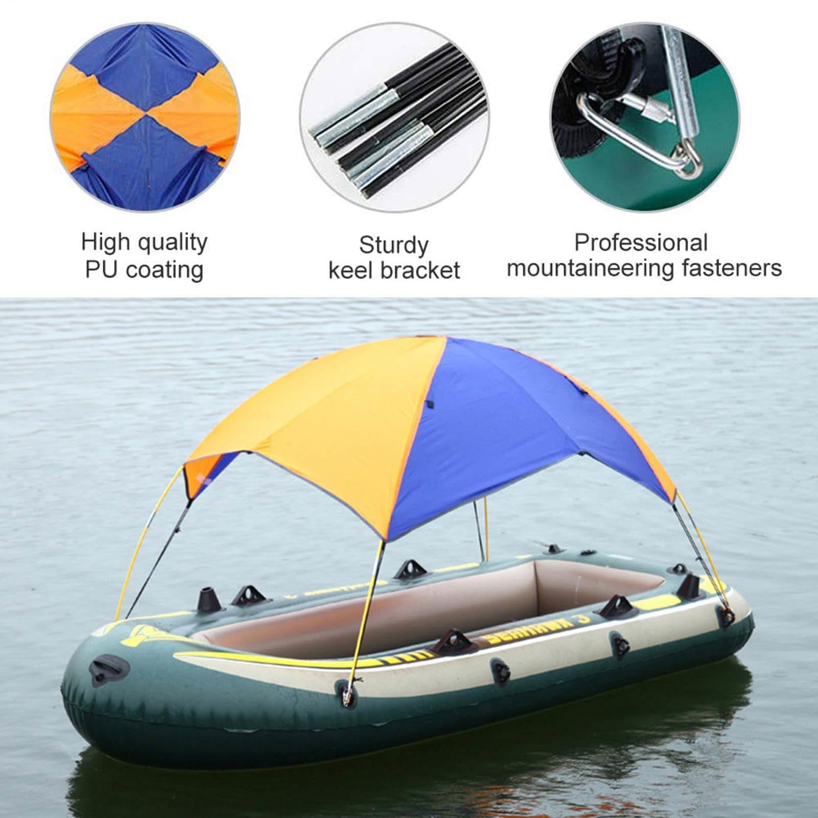 Tendalino Parasole Pieghevole Multiuso Per Barca, Pieghevole Per Gommone | per gommone, canoa, vela, copertura per tenda per gommone con custodia, facile da installare e portatile