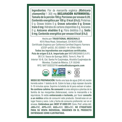 Miniatura 7 de Traditional Medicinals - Té de hierbas orgánico de manzanilla