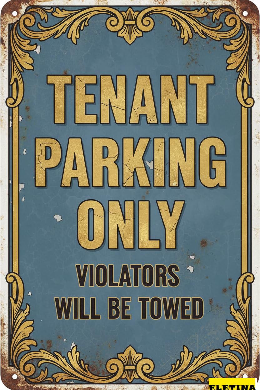 Personalized Sign for Man Cave Caution Warning Aluminum Metal Parking Only Metal Warning Street Hanging Street Gate Outdoor High Way 8x12in High Quality Metal Private Property Decorative