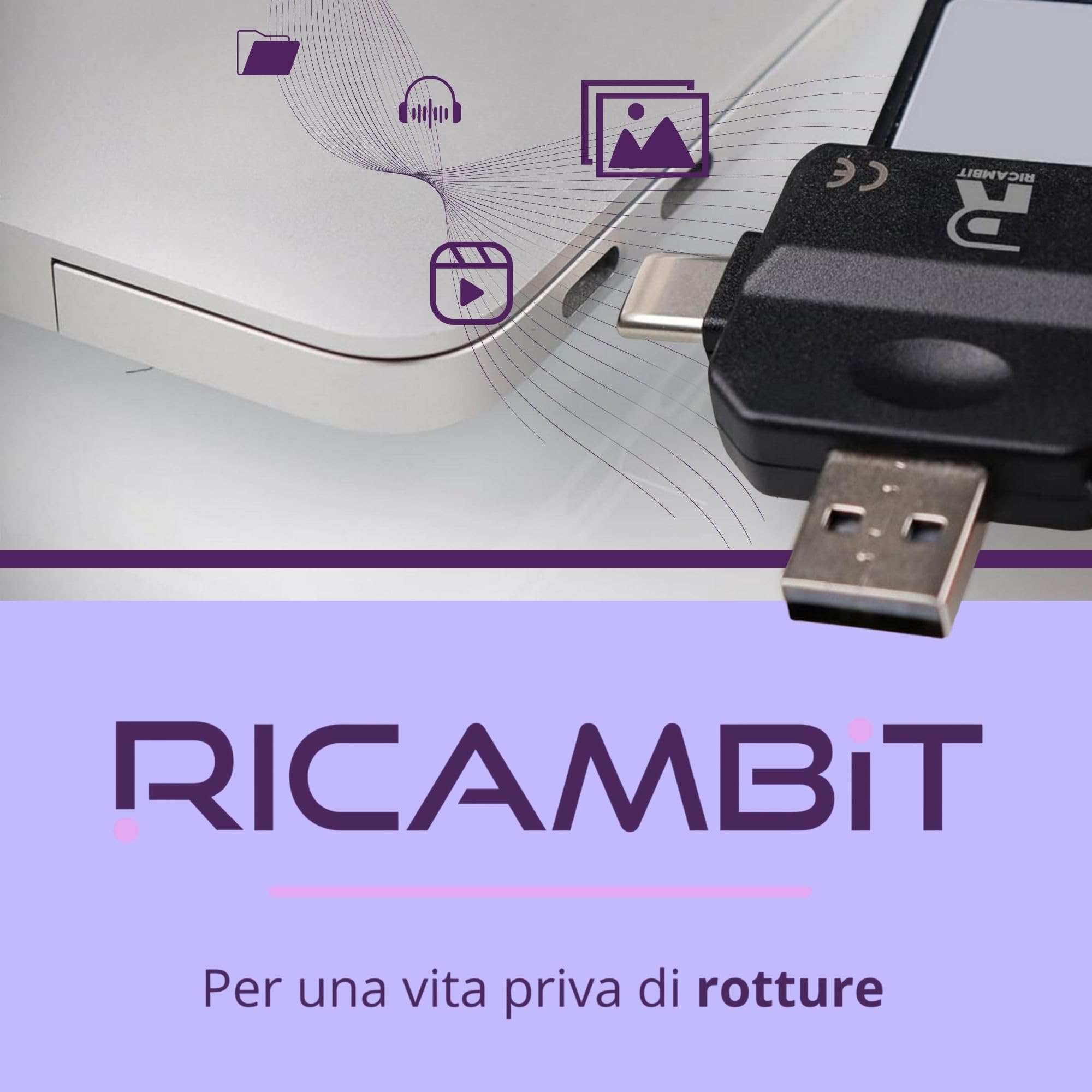 Lettore Schede SD/Micro SD per Android OTG, PC e Mac – USB-C, USB-A e Lightning – Trasferimento Dati Alta Velocità – Supporto Limitato iPhone