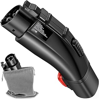 XINTUO Tesla to J1772 Adapter Fits All J1772 EVs J1772 EV Adapter with Anti-Drop Lock and Storage Bag Support 60A 250V Max for Tesla High Power Wall Connector Destination Charger Mobile Connector