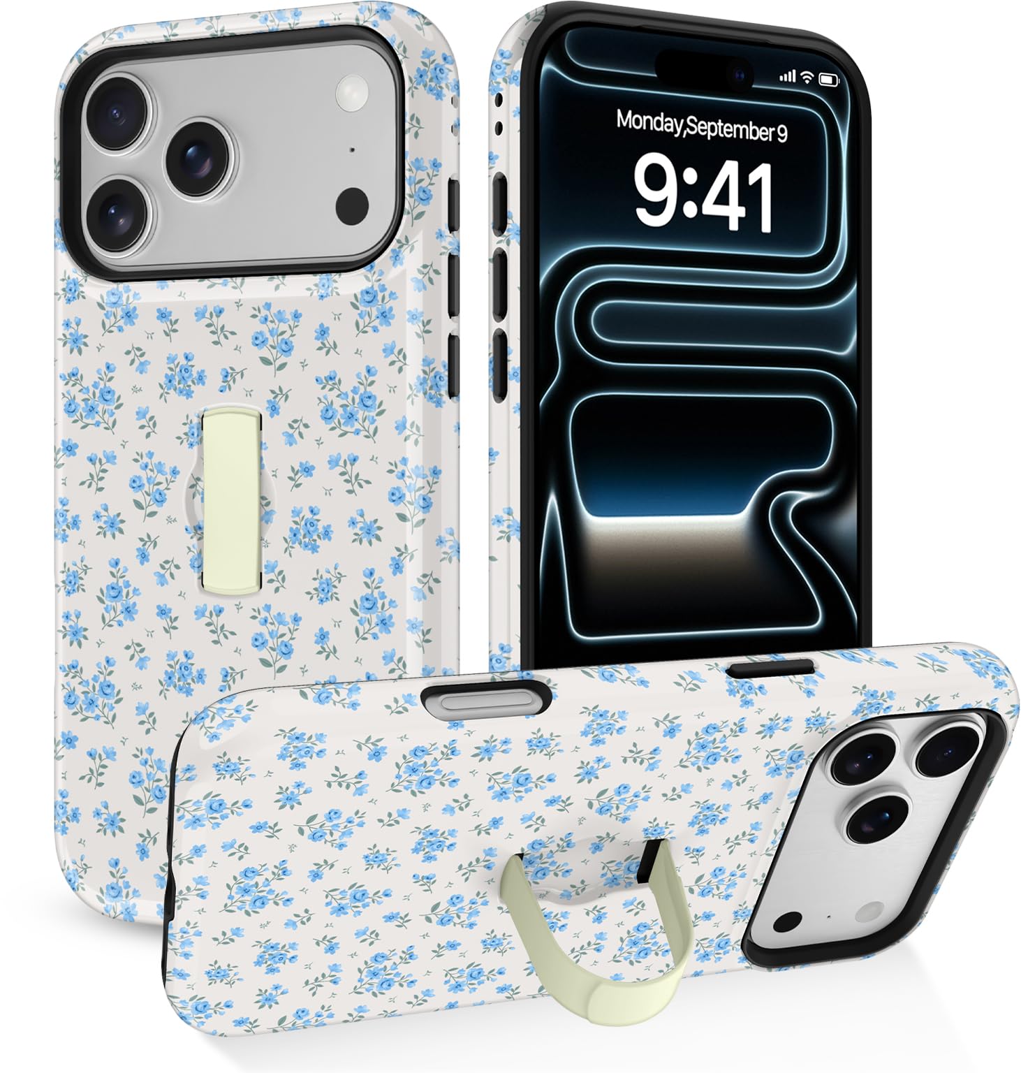 KANGHAR Funda diseñada para iPhone 17 Pro con correa para el dedo, bonita