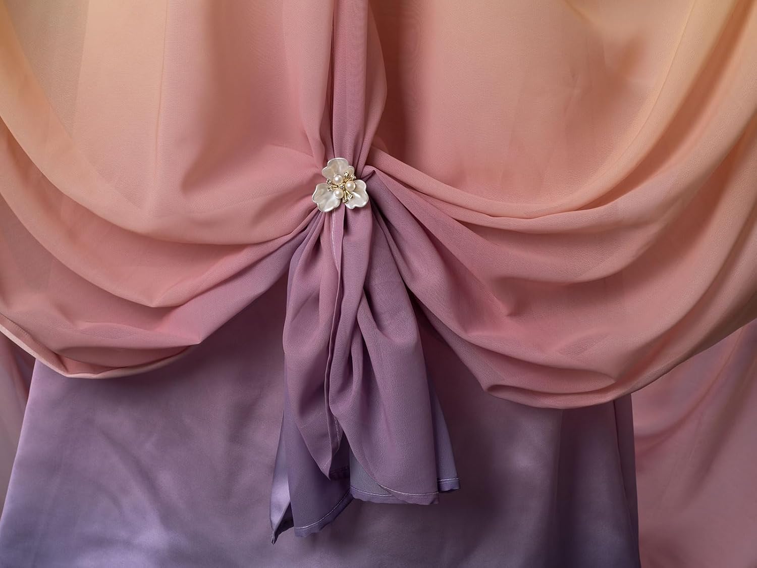 CosFantasy Women's Cosplay Costume Dress Gown Gradient Chiffon Satin Dress Halloween Outfit