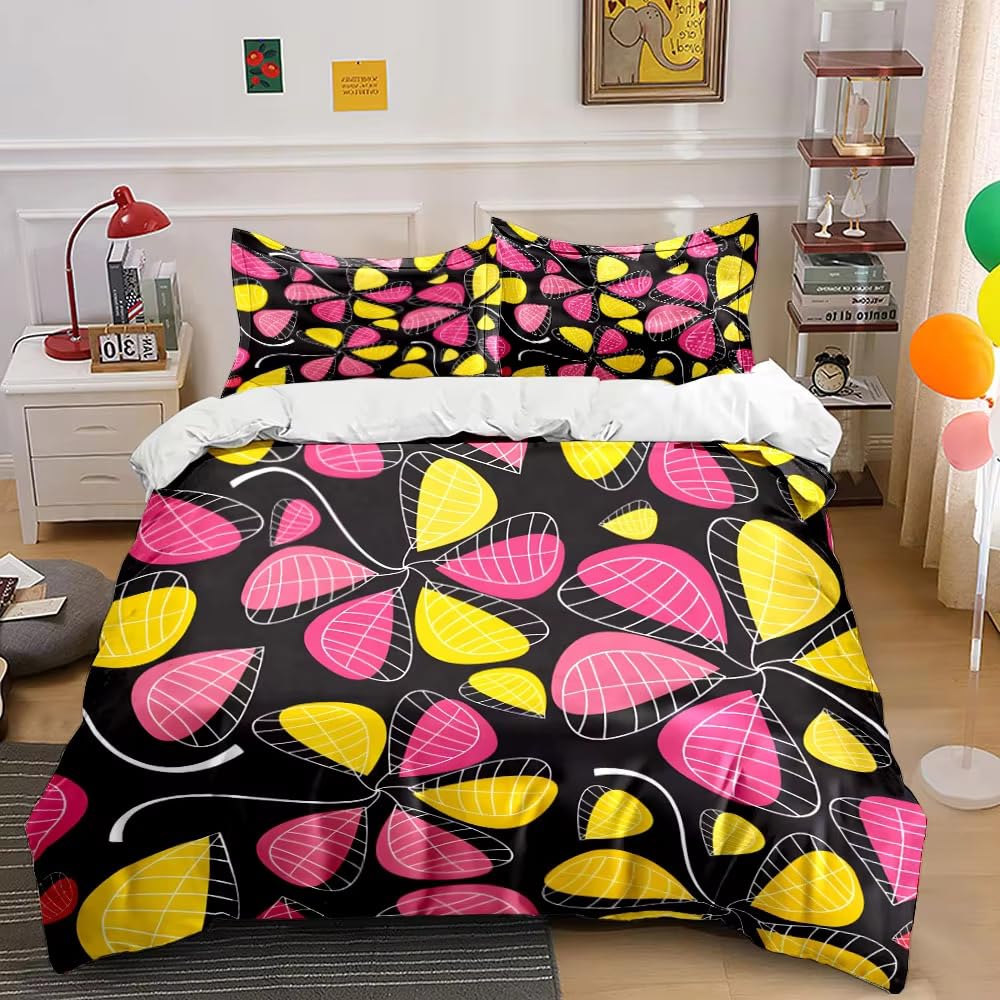 Housse de couette 90x190 pour un lit d'enfant coloré et chaleureux