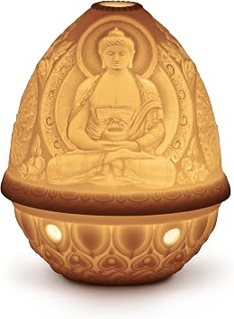 LLADRO Buddha Lithophane. Porcelain Litophane.