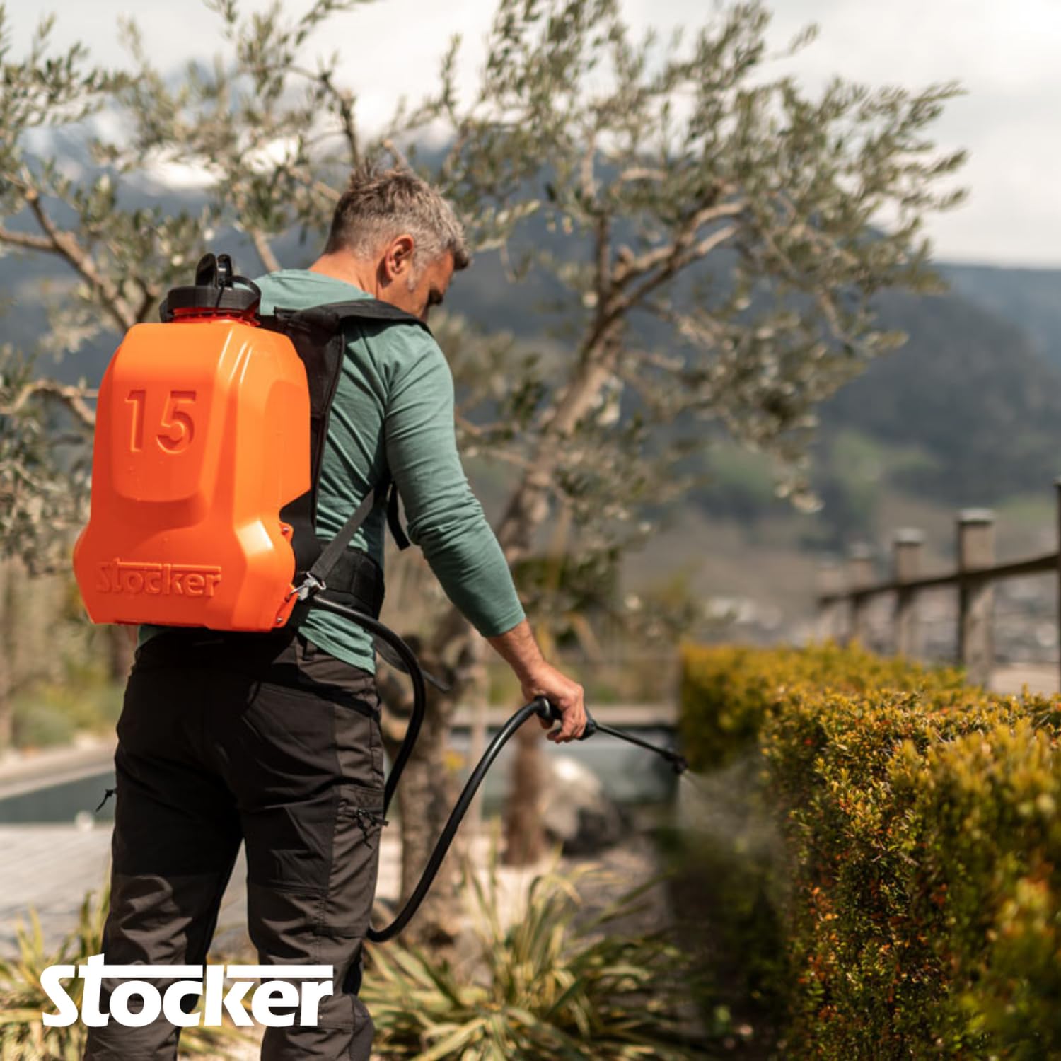 STOCKER - Nebla Pompa a zaino elettrica 15 L Li-Ion FPM 7 bar