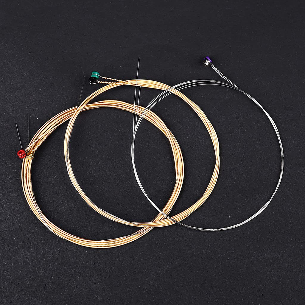 Greabuy Set di 10 corde esagonali per chitarra acustica A650 bronzo fosforoso in acciaio inox