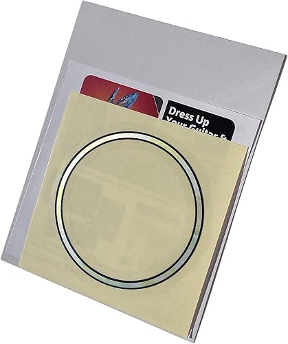 Miniatura 3 de Adhesivo para ukeleles de concierto - Roseta de agujero sonoroPurfling - White Pearl