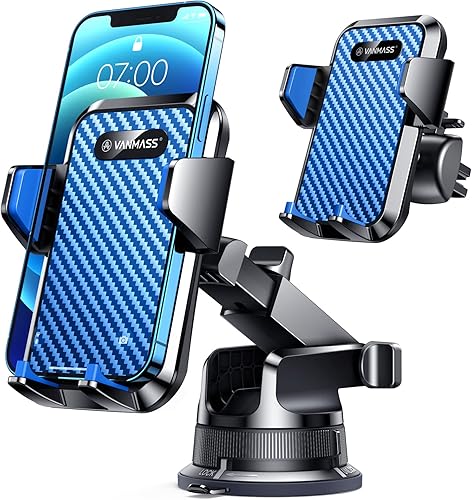 Miniatura 8 de VANMASS 2023 Upgraded Car Dashboard Phone Holder Mount Super Suction Cup Compatible for iPhone 13 Pro Max 12 11 X Xr 8 7 Plus Mini Se Universal Cell