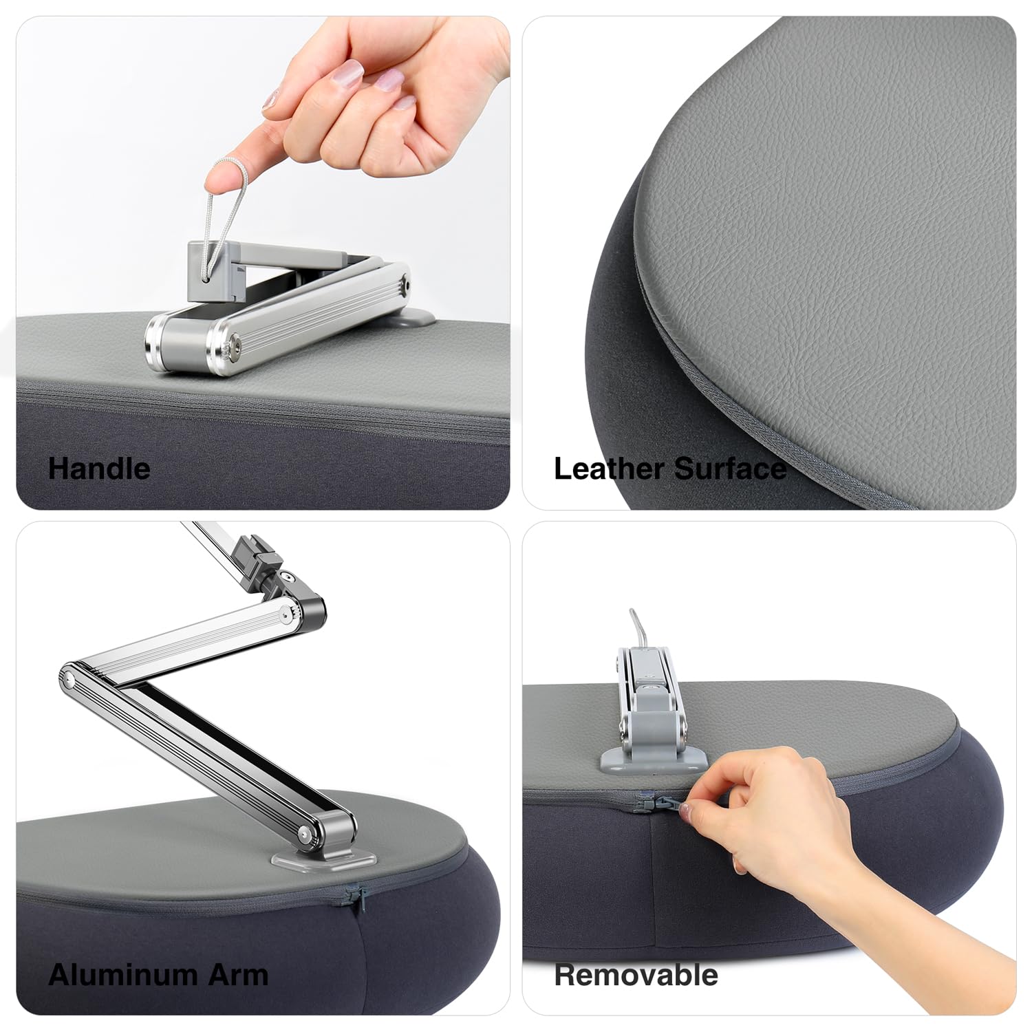 elitehood Supporto alto per tablet, braccio lungo regolabile, per leggere a letto, rotazione a 360°, compatibile con iPad Air Mini Pro, iPhone e Kindle da 6" a 13"
