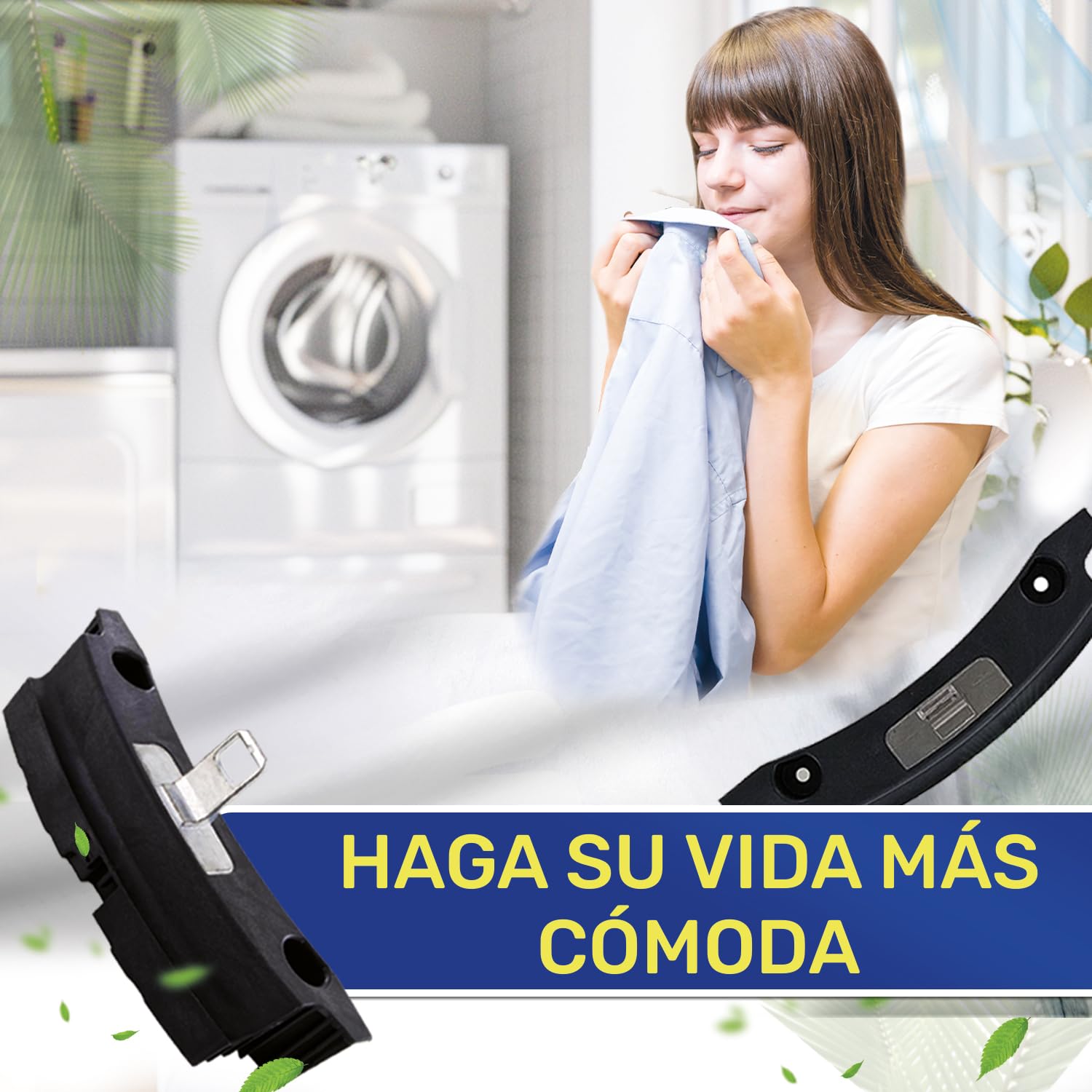 Gancho para Puerta de Secadora de Ropa 180x73x49 mm con el Código Original 623811 00623811 para Bosch para Balay para Constructa para Siemens para Neff - Garantía de 10 Años - MONTERAL