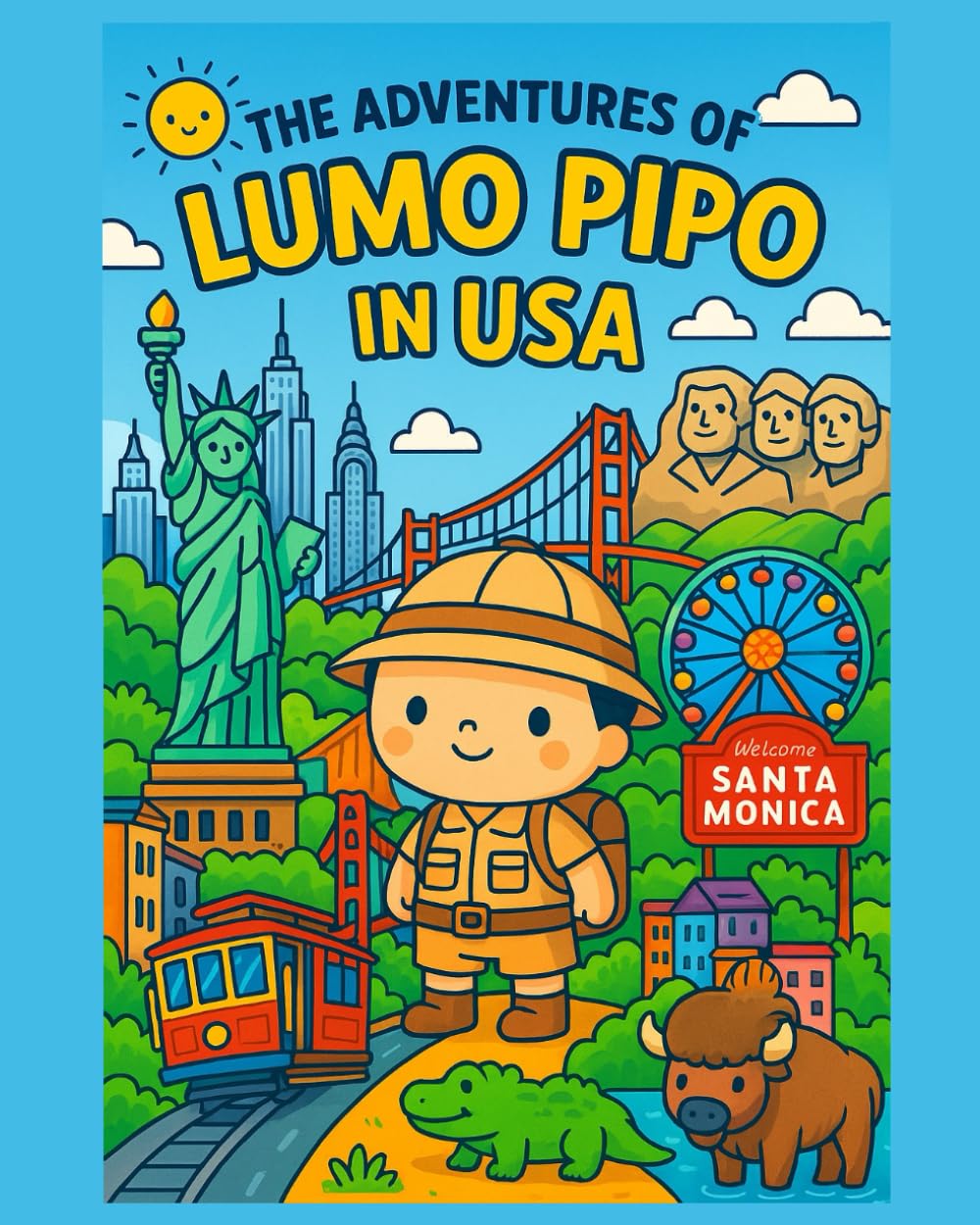 The Adventures of Lumo Pipo in the USA: 16 Cute Travel-Themed Coloring Pages + Fun Facts from Iconic American Landmarks (Lumo Pipo’s Adventures)