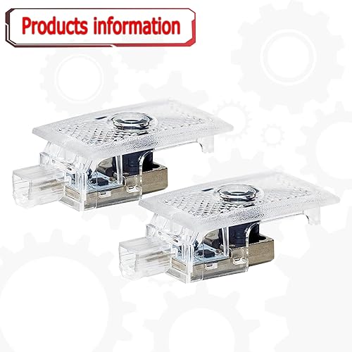 Miniatura 2 de Jfsotls Logotipo LED para puerta de automóvil que nunca se desvanece para Chrysler 300 300C 300S 2005-2022, proyector de luces de sombra fantasma,