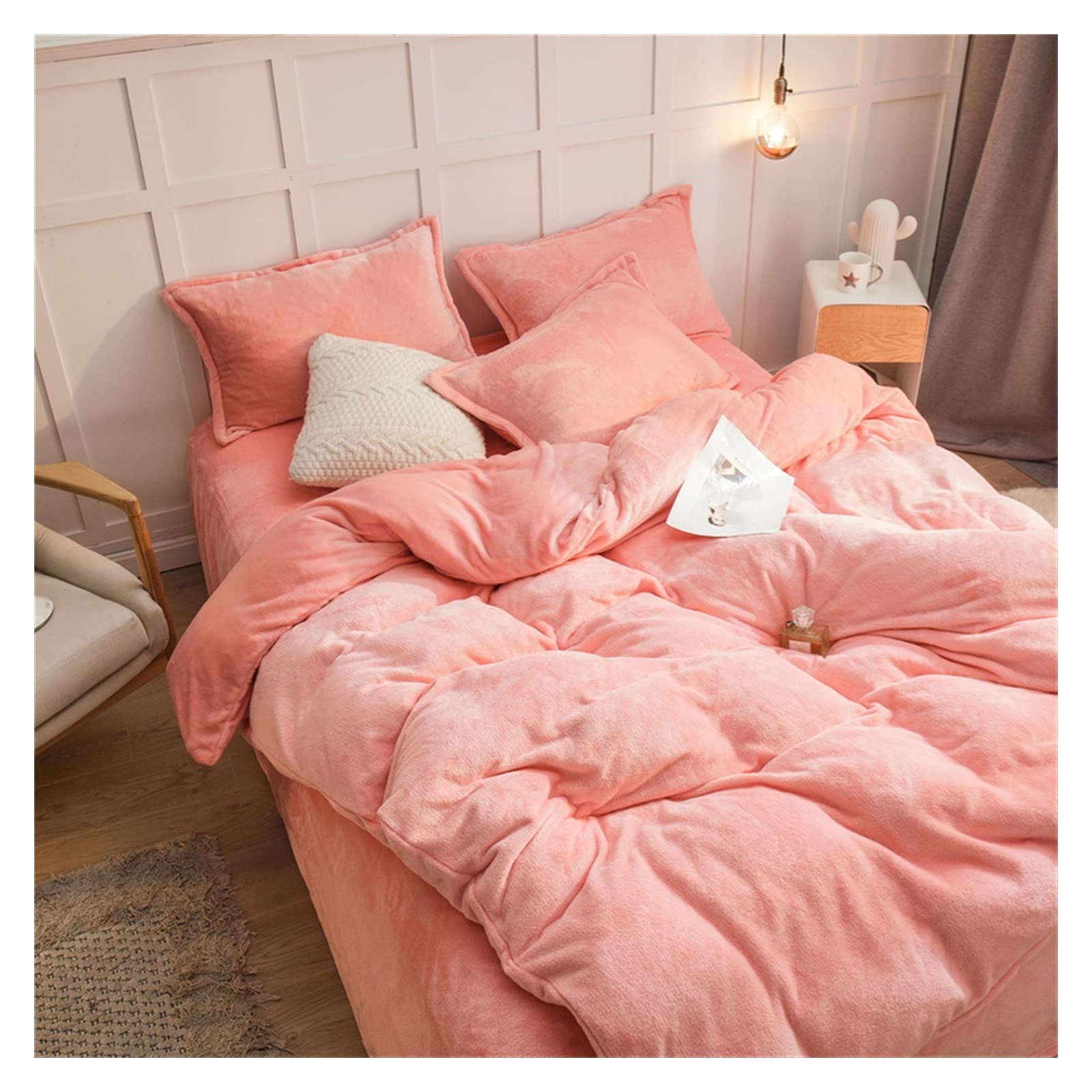 Buy Bedding Sets الشتاء الدافئ الصوف الفراش مجموعة واحدة مزدوجة الملكة