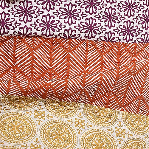 image for Lush Decor Bohemian Stripe Reversible Cotton Quilt Set, 3 Piece Set, F