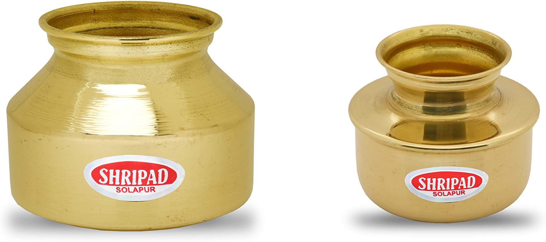 Shripad Steel Home Combo of Miniature Brass Big Handa+ Small Handa Toy.
