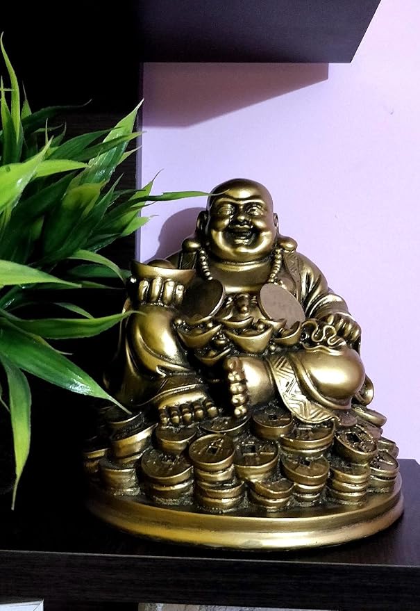 Figura decorativa Buda sonriente 5 pulgadas miniatura 2