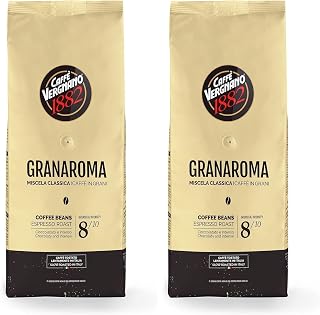 Caffè Vergnano 1882 Caffè in Grani Granaroma- 1 confezione da 2 Kg
