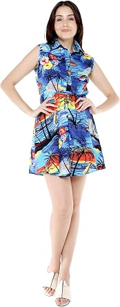Hawaii Hangover Women's Vintage Fit and Flare Dress in Classic Hibiscus Red