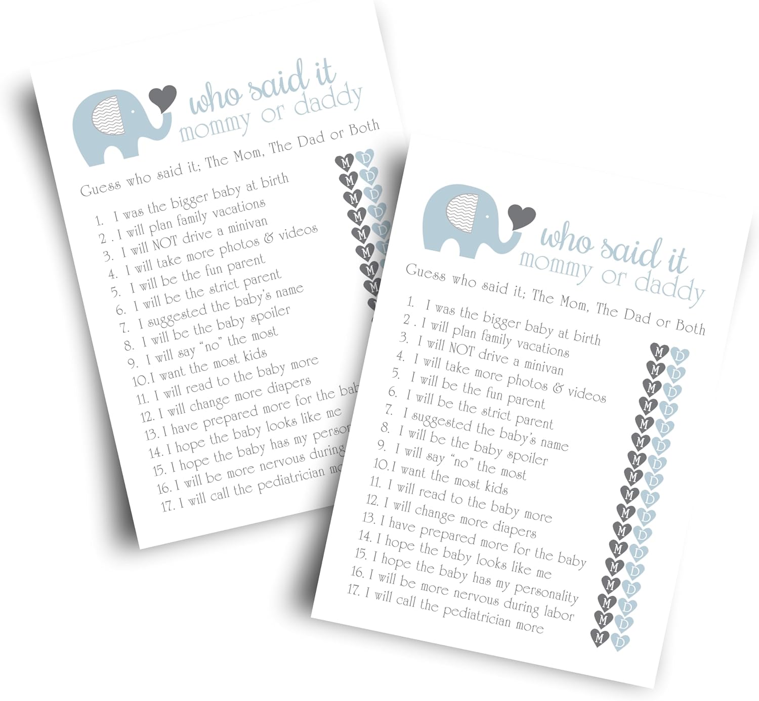 Paper Clever Party Elephant Baby Shower Game for Bangladesh Ubuy