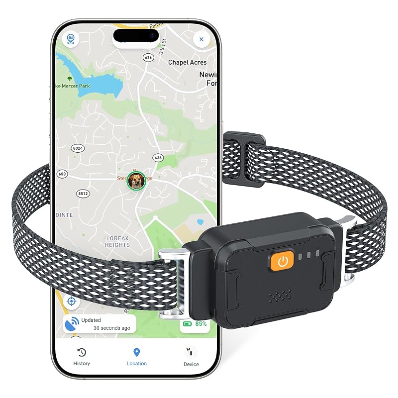 Rastreador GPS para Cães com Cerca Virtual Sem Fio AOZOOM G761, 1 unidade