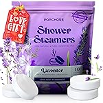 POPCHOSE Shower Steamers Aromatherapy - Christmas Stocking Stuffers for Women & Men,16 Pack Lavender Natural Essential Oils Shower Tablets, Self Care Relaxation & Home SPA, Birthday Gifts for Women