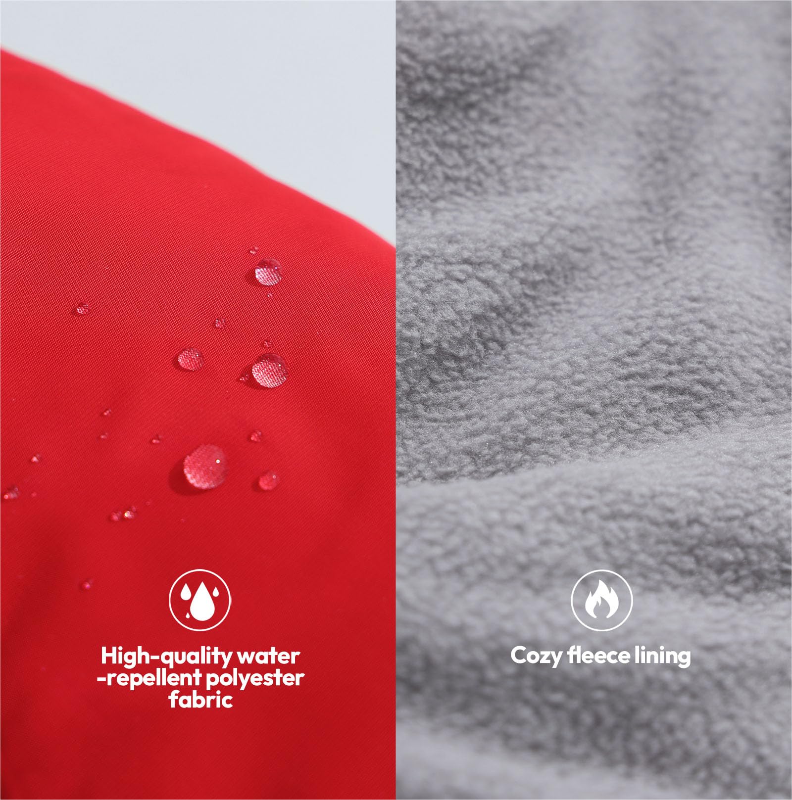 KONVINIT Veste d'hiver Chaude pour Chien - Manteau Imperméable avec Harnais pour Activités Extérieures par Temps Froid