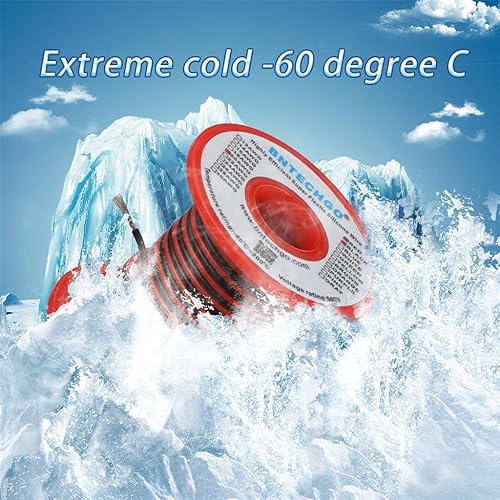 Vista 75 de Bntechgo 18 alambres de silicona suave y flexible, silicona resistente a altas temperaturas, altamente eficiente 18 AWG calibre, 150 hilos