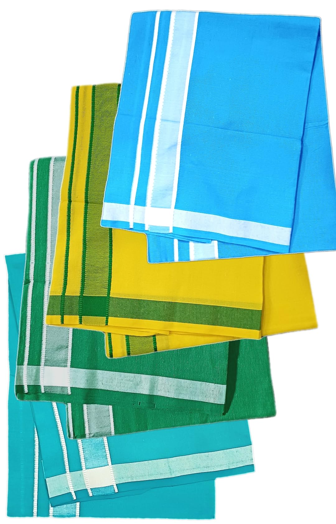 STAR Cotton Dhoties Colour 2 meters 4 pcs-picture-29